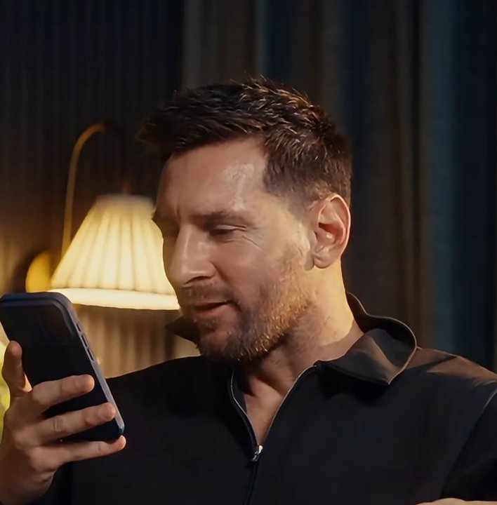 Messi le pidió a una IA que le pintara el pelo con los colores de la Argentina y este fue el resultado
