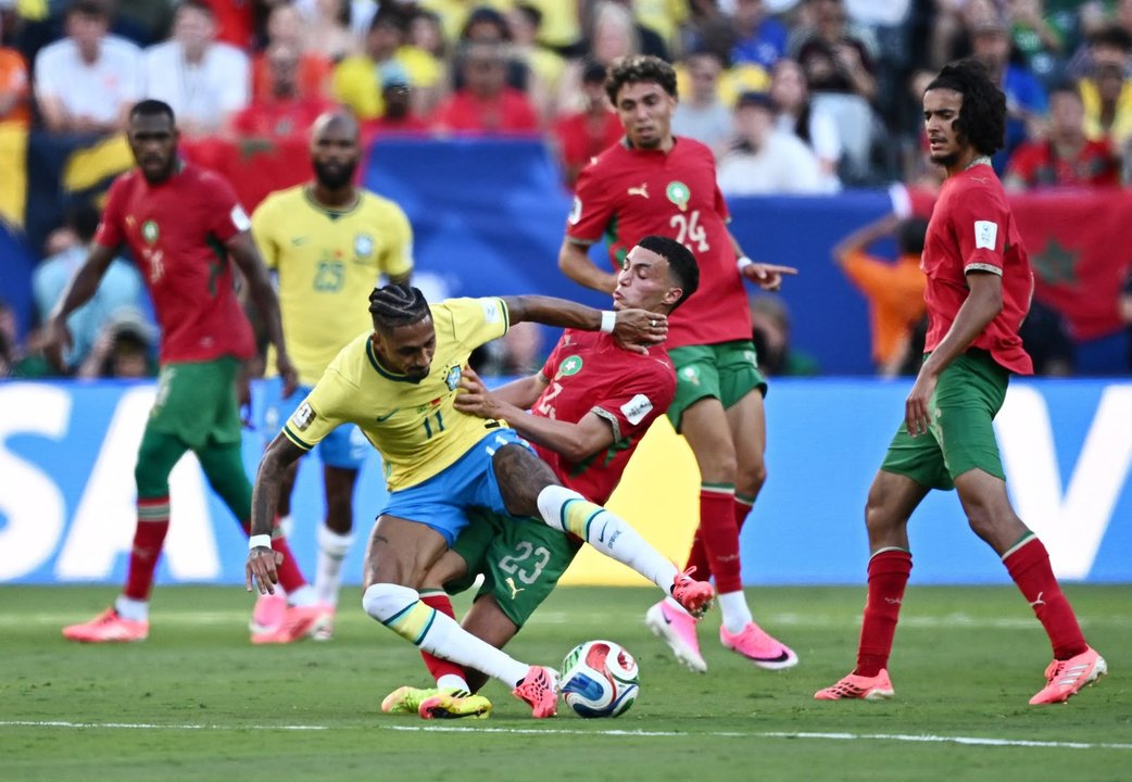 Brasil y Marruecos igualaron 1-1 en la primera fecha del grupo C