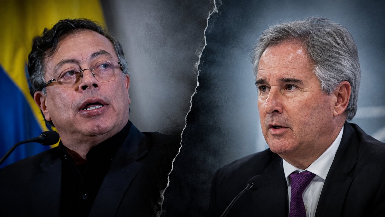 Pablo Quirno y Gustavo Petro en medio de un cruce diplomático por la política tributaria argentina