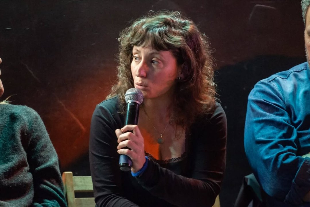 Berenice Iañez, dirigente cercana a Axel Kicillof, en un acto político