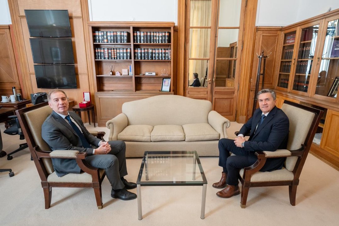 Diego Santilli y Leandro Zdero en reunión en Casa Rosada