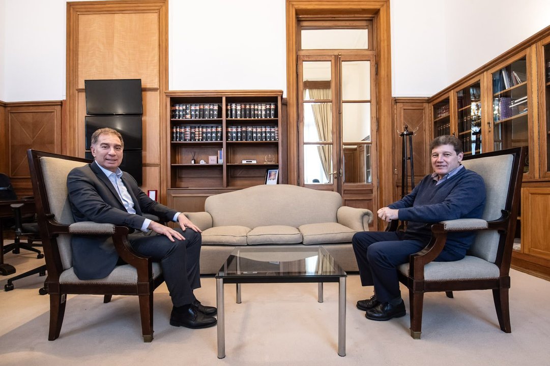 Diego Santilli junto a gobernadores en Casa Rosada