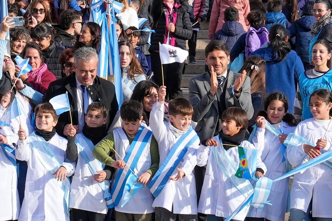 Maximiliano Pullaro en la reapertura del Monumento a la Bandera en Rosario