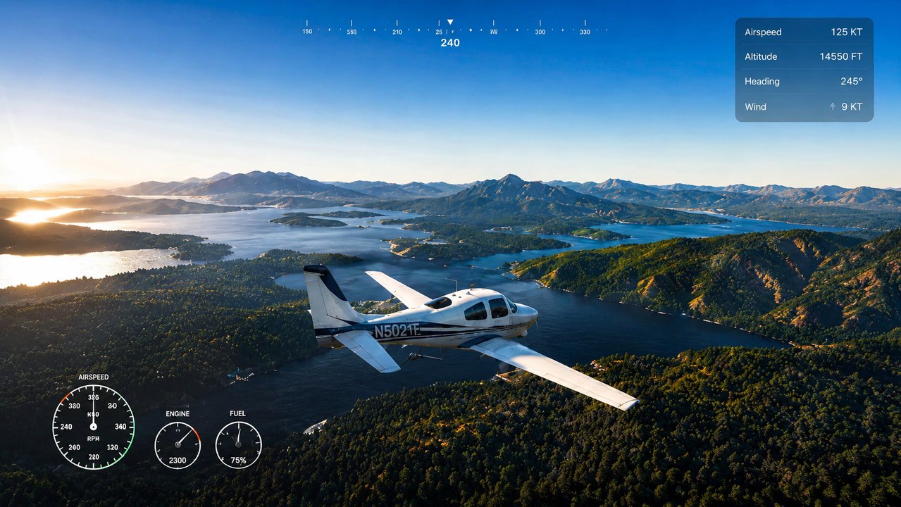 Simulador de vuelo gratuito de Google Earth