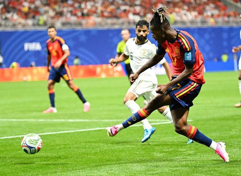 España arrasa a Arabia Saudita en su segundo partido del Mundial 2026