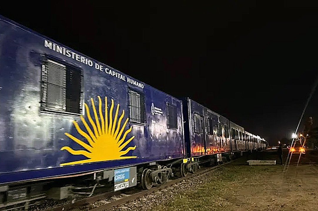 Tren sanitario descarrilado en cercanías de Quitilipi, Chaco