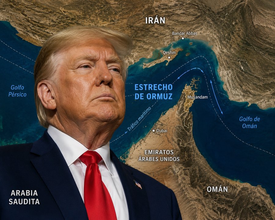 Trump amenaza con poner fin a conversaciones si Irán cobra peaje en el estrecho de Ormuz