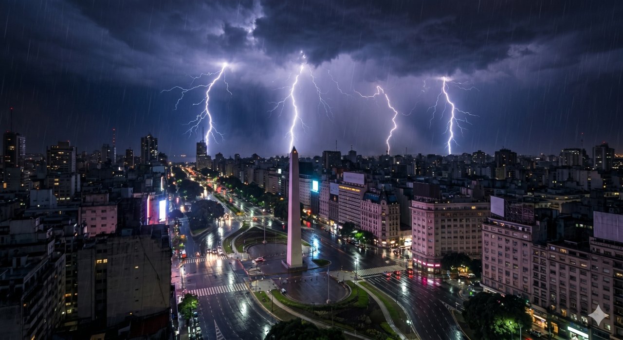 Cielo nublado sobre Buenos Aires por llegada de ciclogénesis
