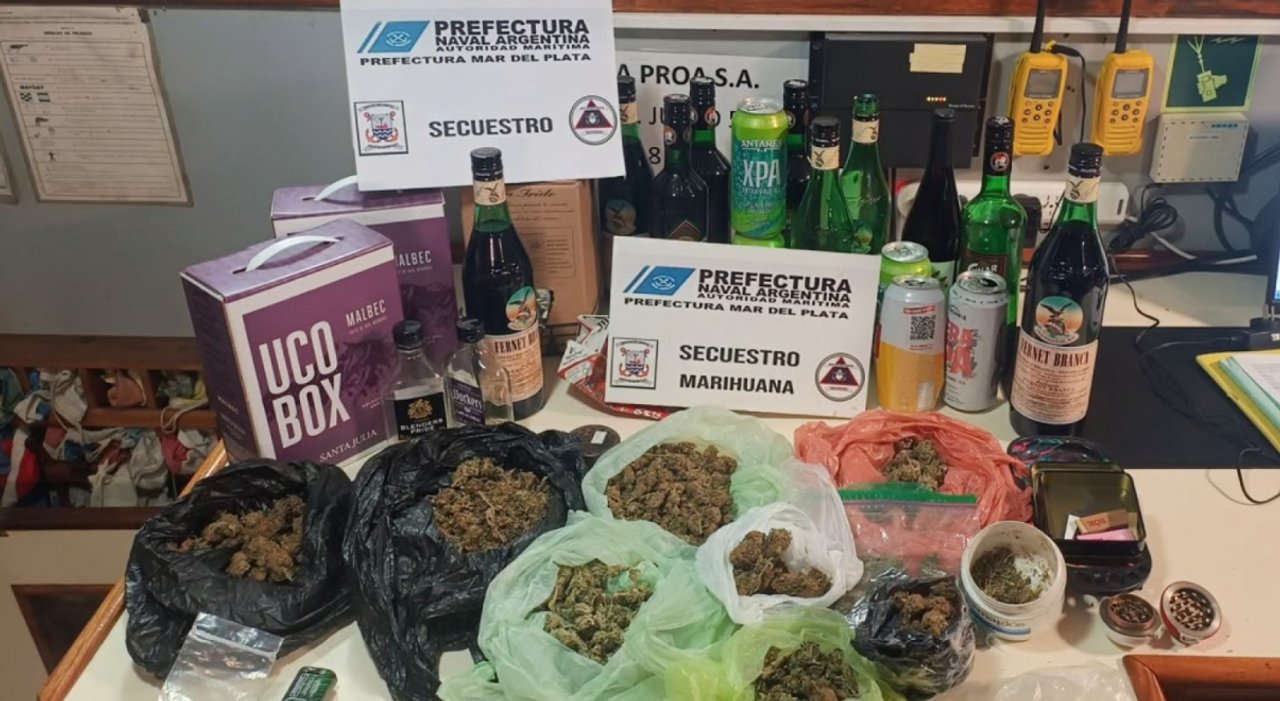 Operativo antiterror en Mar del Plata: Prefectura requisó un buque pesquero y secuestró droga y alcohol