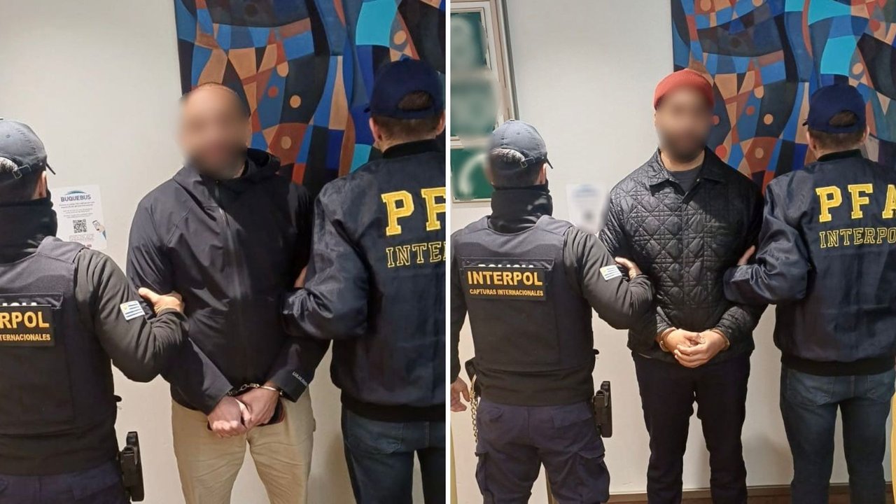 Traslado de detenidos extraditados por tráfico de drogas