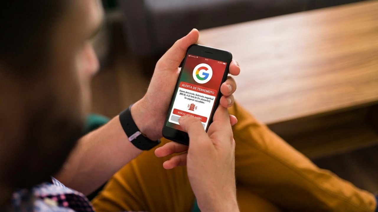 Teléfonos Android mostrando alerta sísmica de Google en Venezuela