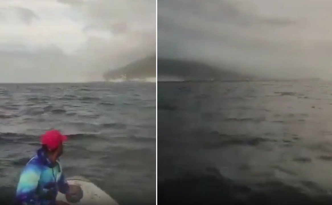 Pescadores registran desde el mar el inicio de los terremotos en La Guaira, Venezuela