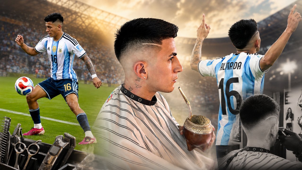 El argentino detrás del look de Thiago Almada: la historia del barbero que conquistó el fútbol europeo