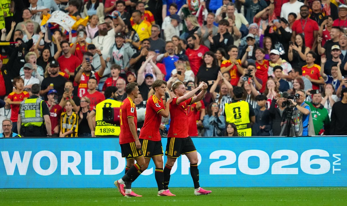 Mundial 2026: Bélgica goleó a Nueva Zelanda y consiguió el primer puesto en el Grupo G