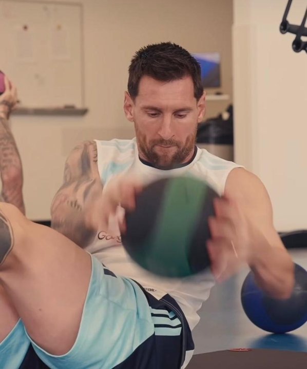 Cómo es el exigente entrenamiento de Messi en pleno mundial a los 39 años