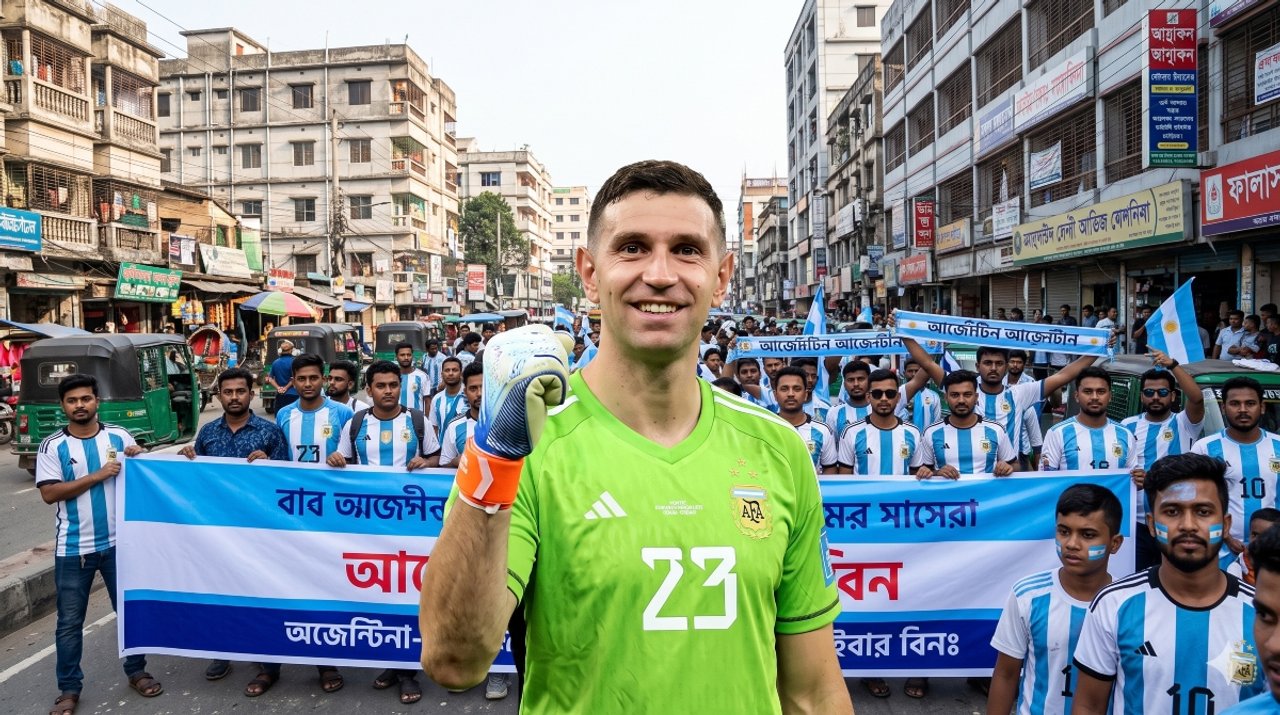 El gran gesto de Dibu Martínez con un periodista de Bangladesh: “Amo cómo ellos se sienten argentinos”