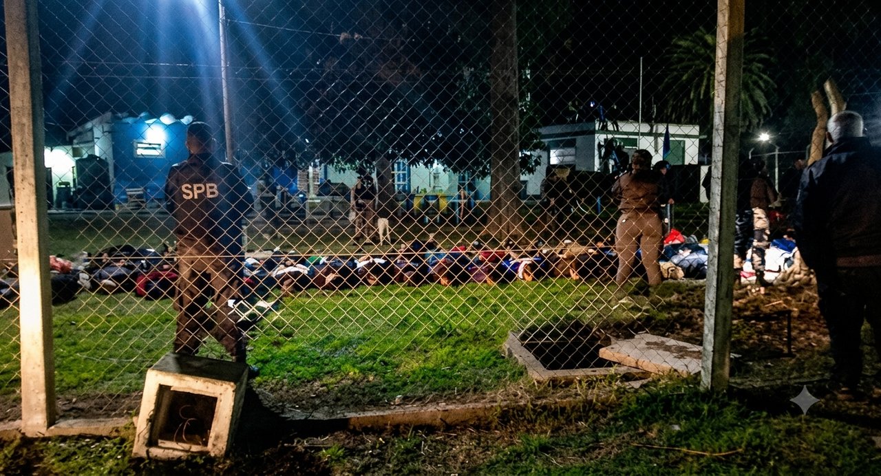 Operativo policial en la Unidad Penal 11 de Baradero