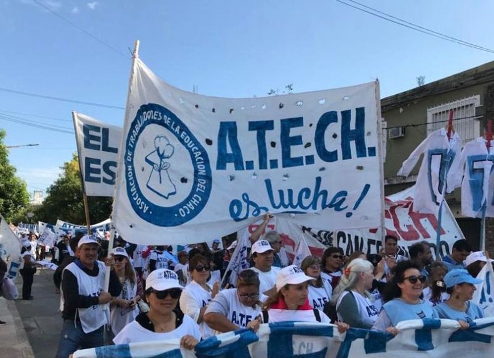Chaco: ATECH acusa a Zdero de ahogar salarios docentes