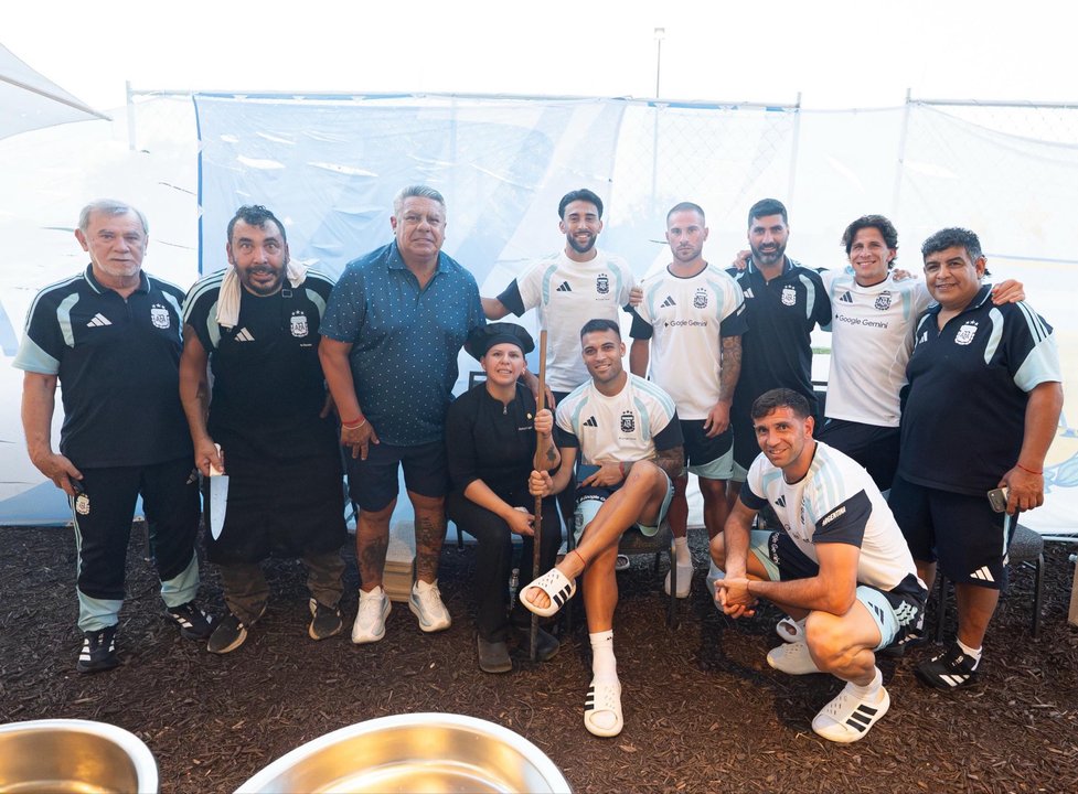 El plantel de la Selección argentina compartió su cuarto asado en Kansas City antes de viajar a Miami