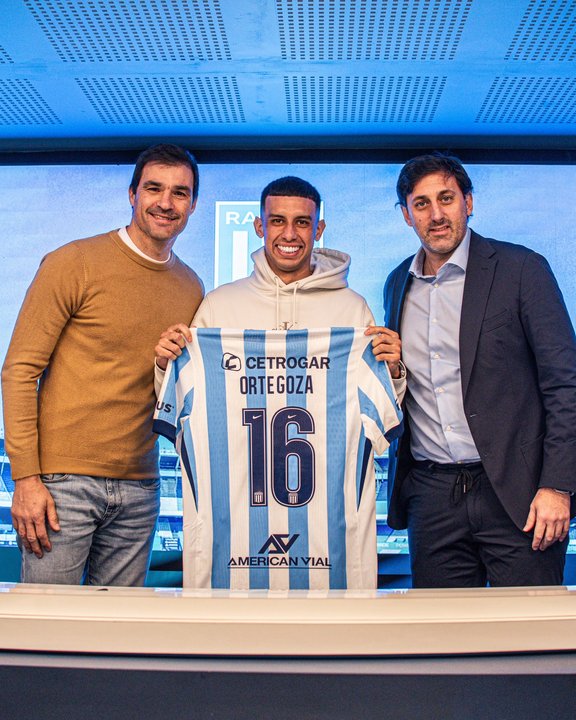 Presentación de Ulises Ortegoza como refuerzo de Racing