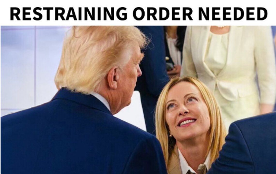 Trump se burla de Meloni y pide una “perimetral"