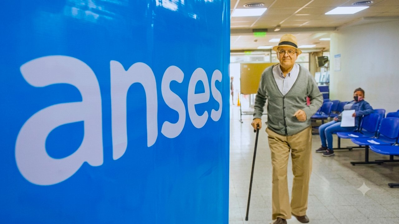 Jubilados realizando trámites en una oficina de ANSES