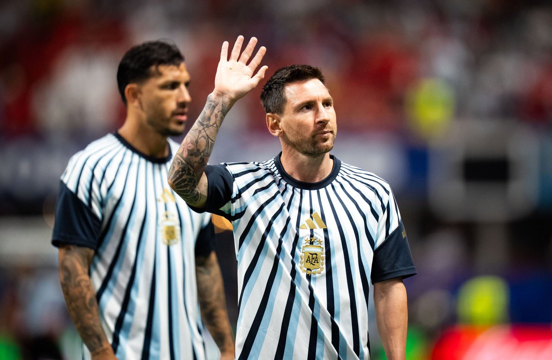 Lionel Messi celebra la clasificación de Argentina a cuartos del Mundial 2026