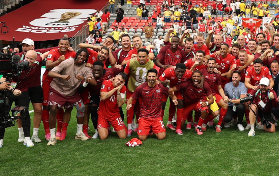 La selección de Suiza cortó una racha histórica de 72 años sin clasificarse a cuartos de final de un Mundial