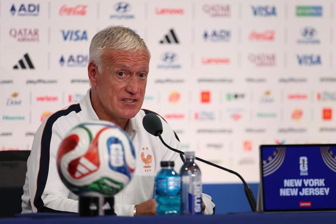 Didier Deschamps en conferencia de prensa antes de Francia-Marruecos