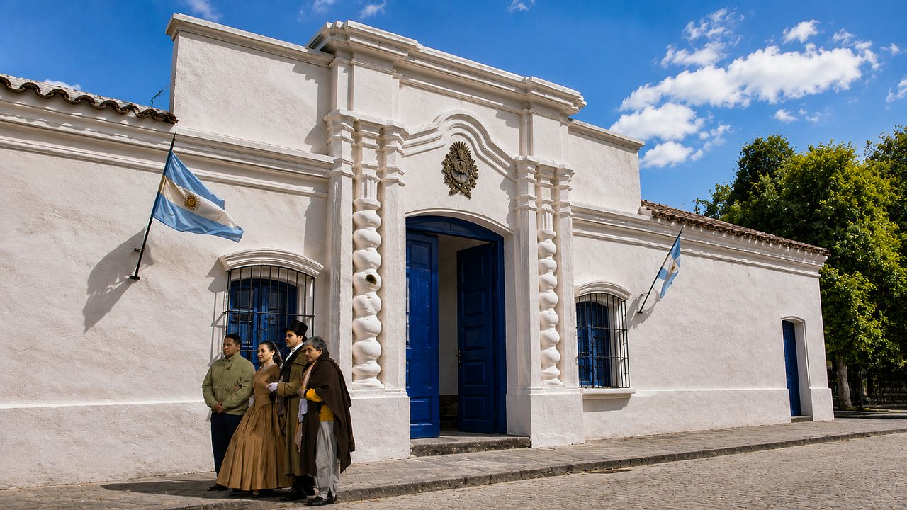 Fachada de la Casa Histórica de la Independencia en San Miguel de Tucumán