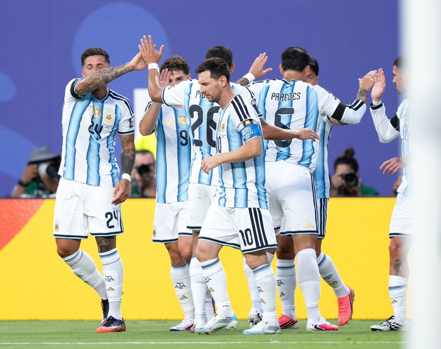 La Selección argentina se pone en ventaja con gol de Alexis Mac Allister