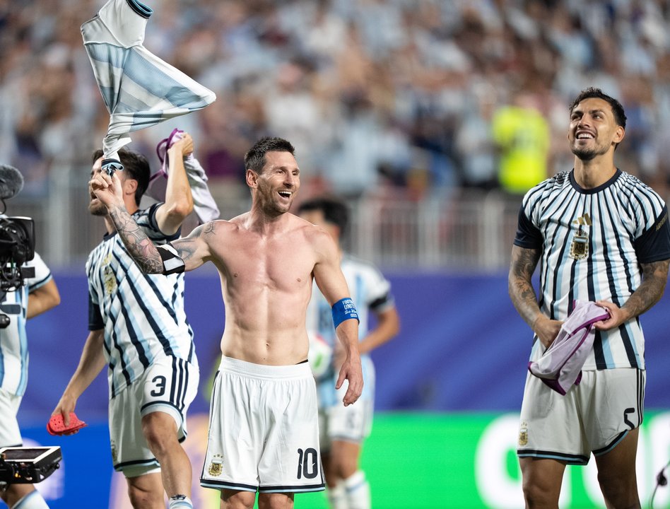 Messi enfrentó al árbitro João Pinheiro: "Hablá bien, no faltes el respeto"