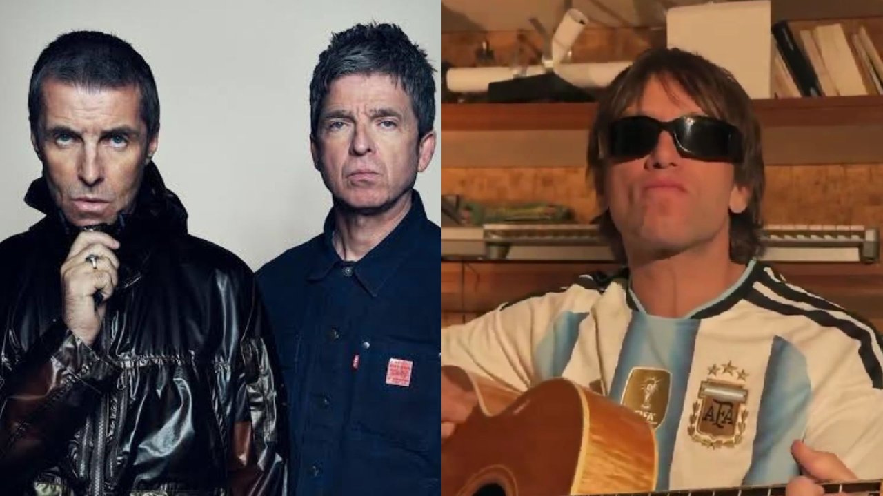 Joaquín Levinton con camiseta argentina en su versión de Wonderwall