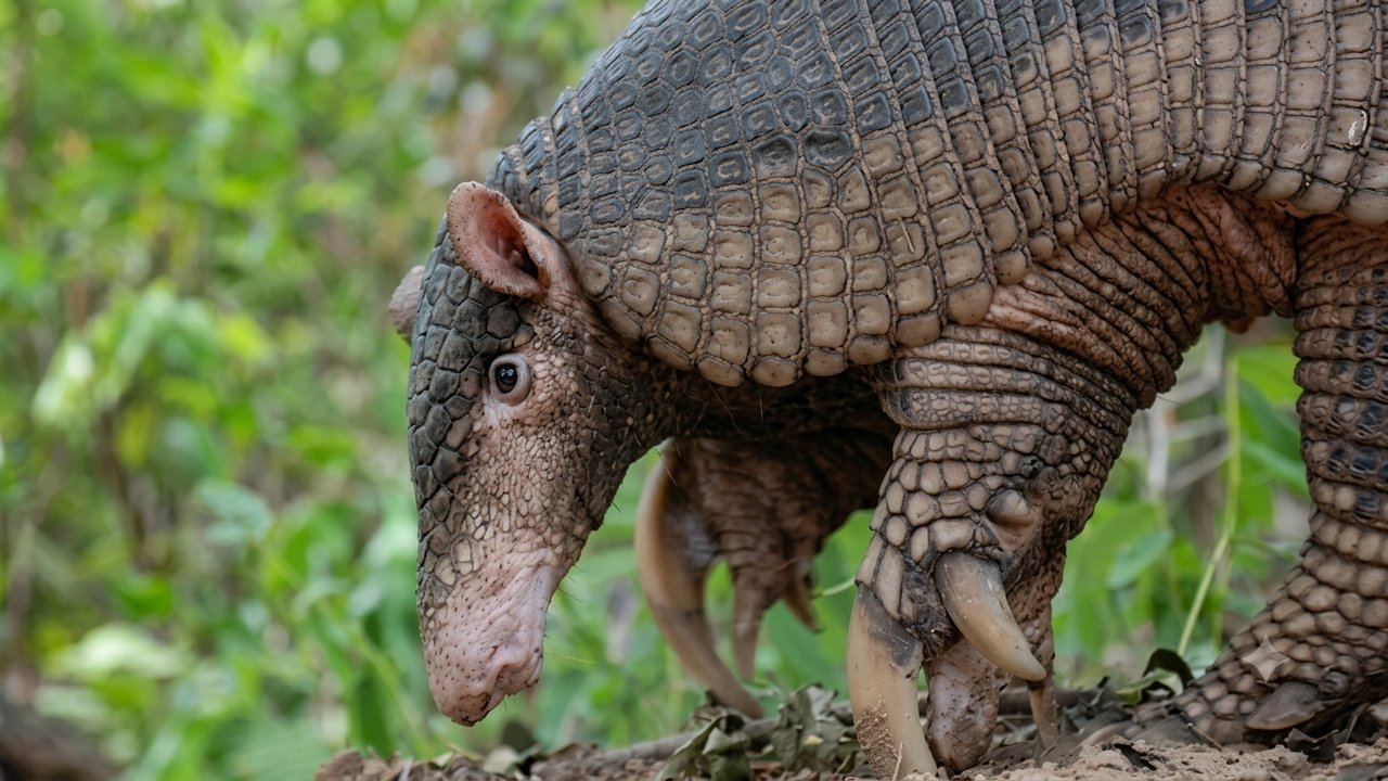 Chaco: colocan un dispositivo satelital a un tatú carreta, el armadillo más grande del mundo