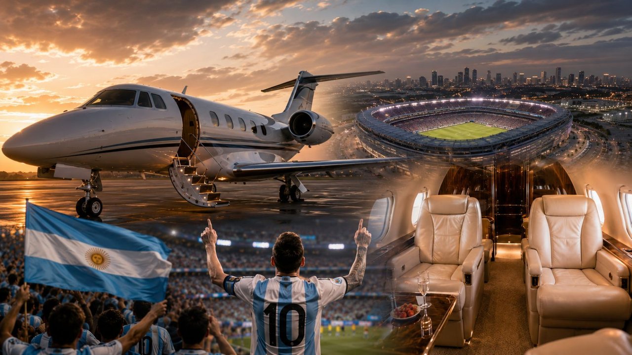 Lujo total: así es el jet privado que va de Buenos Aires a la final del Mundial, con pasajes de USD 35.000 por persona