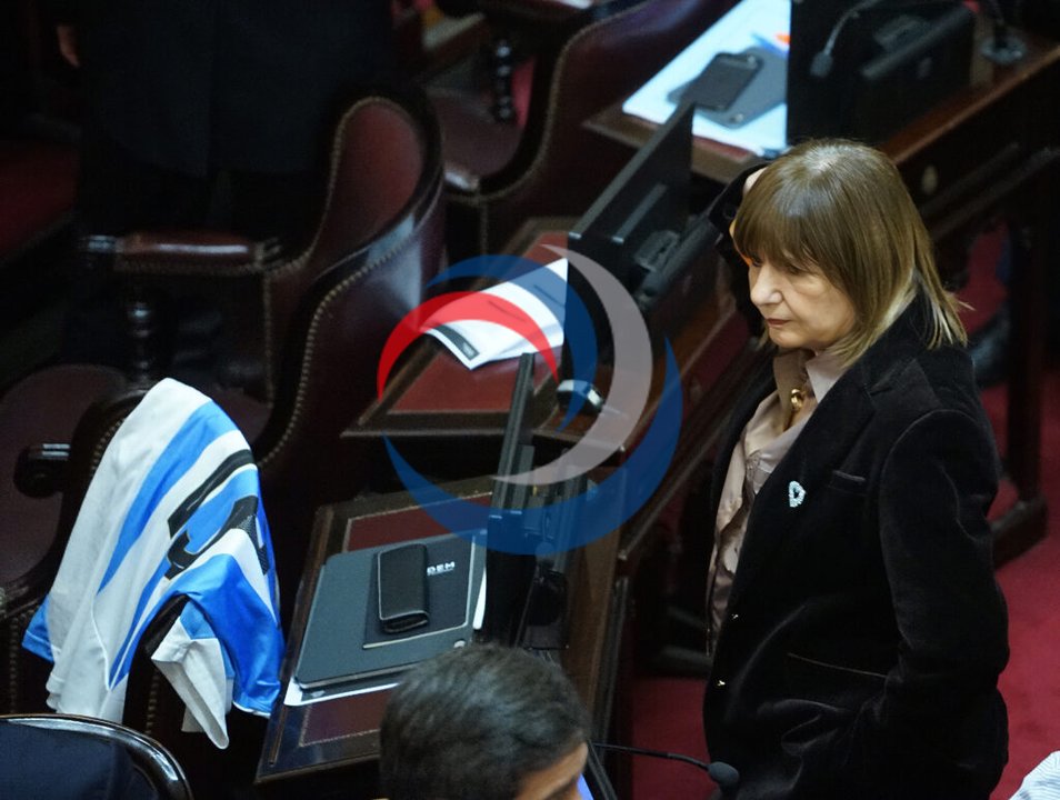El Senado celebró el triunfo de la Selección: homenaje y camisetas en cada banca de los libertarios