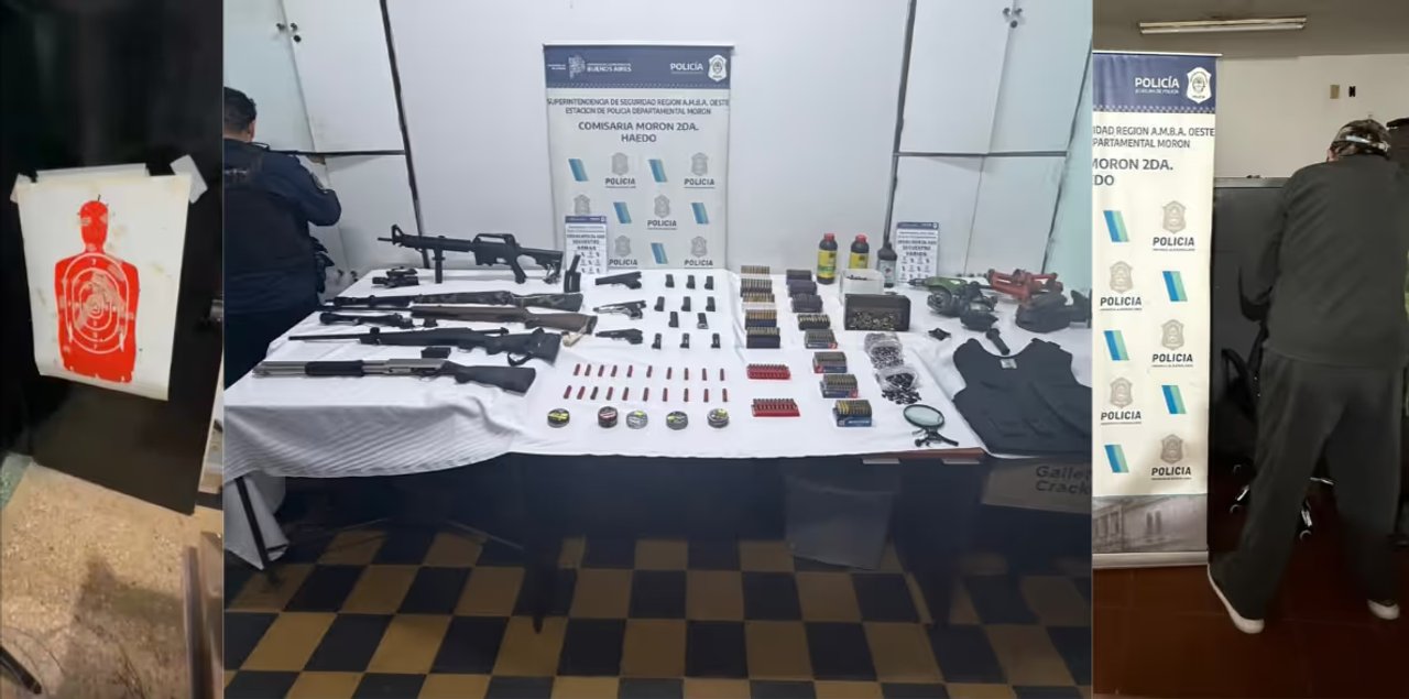 Lucas Ghi, acorralado por un arsenal y municiones en una casa de Haedo