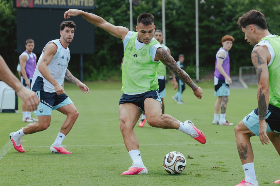 La Selección argentina tuvo su último entrenamiento en Atlanta antes de viajar a Nueva York