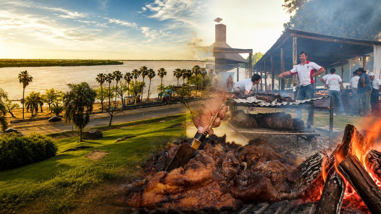 La Capital Nacional del Asado con Cuero, un pueblito con costanera, ideal para una escapada distinta