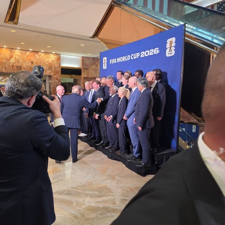 El “Chiqui” Tapia saludó a Donald Trump en la previa de la final del Mundial 2026