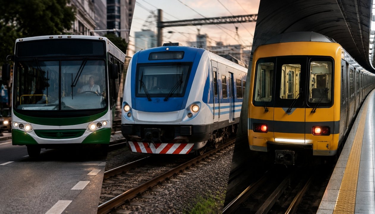 Hasta qué hora habrá colectivos, trenes y subtes este domingo: cuándo se normalizará el transporte público