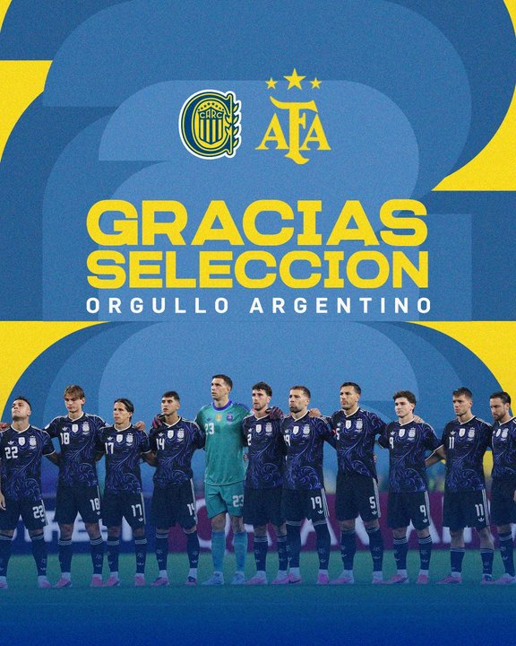 Rosario Central borró a Messi en un posteo para la Selección y fue destrozado en las redes