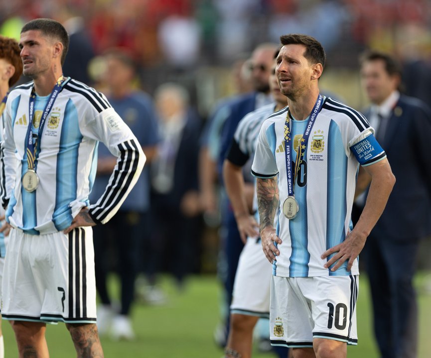 La Selección argentina arriba al país tras la final del Mundial