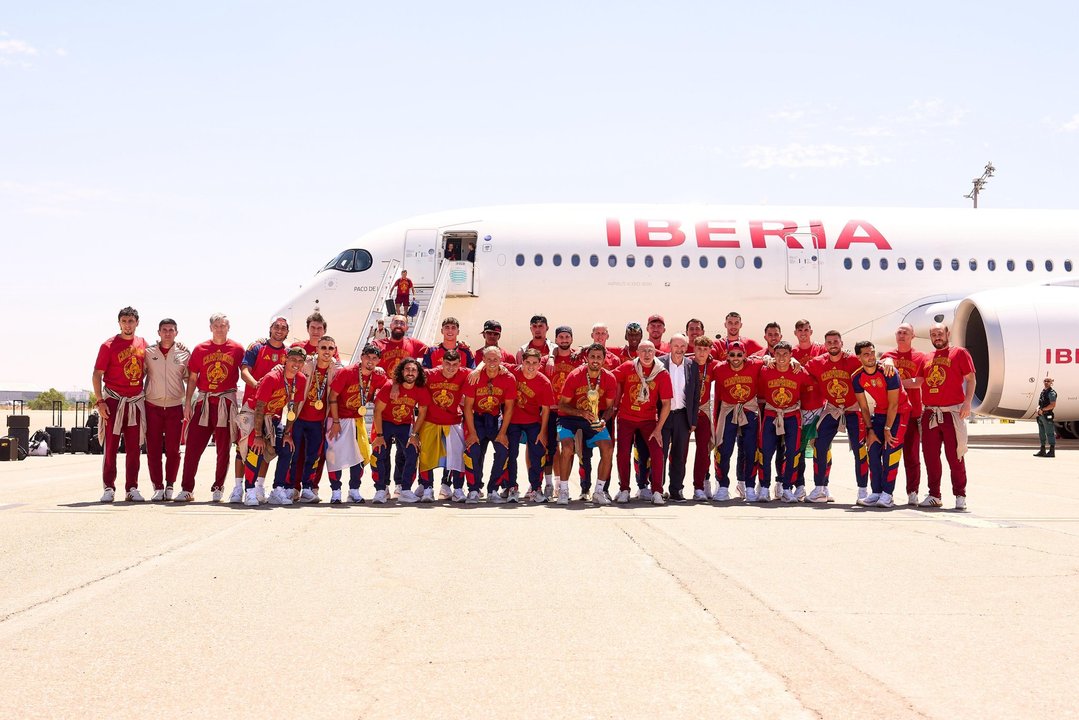 La Selección de España ya llegó a Madrid y prepara una celebración multitudinaria en Cibeles