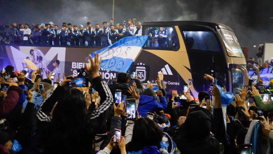 Emotivo recibimiento para la Selección tras la vuelta del Mundial
