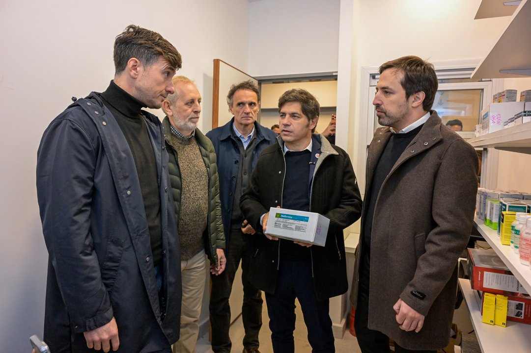 Axel Kicillof en la inauguración del CAPS Papa Francisco en Castelar