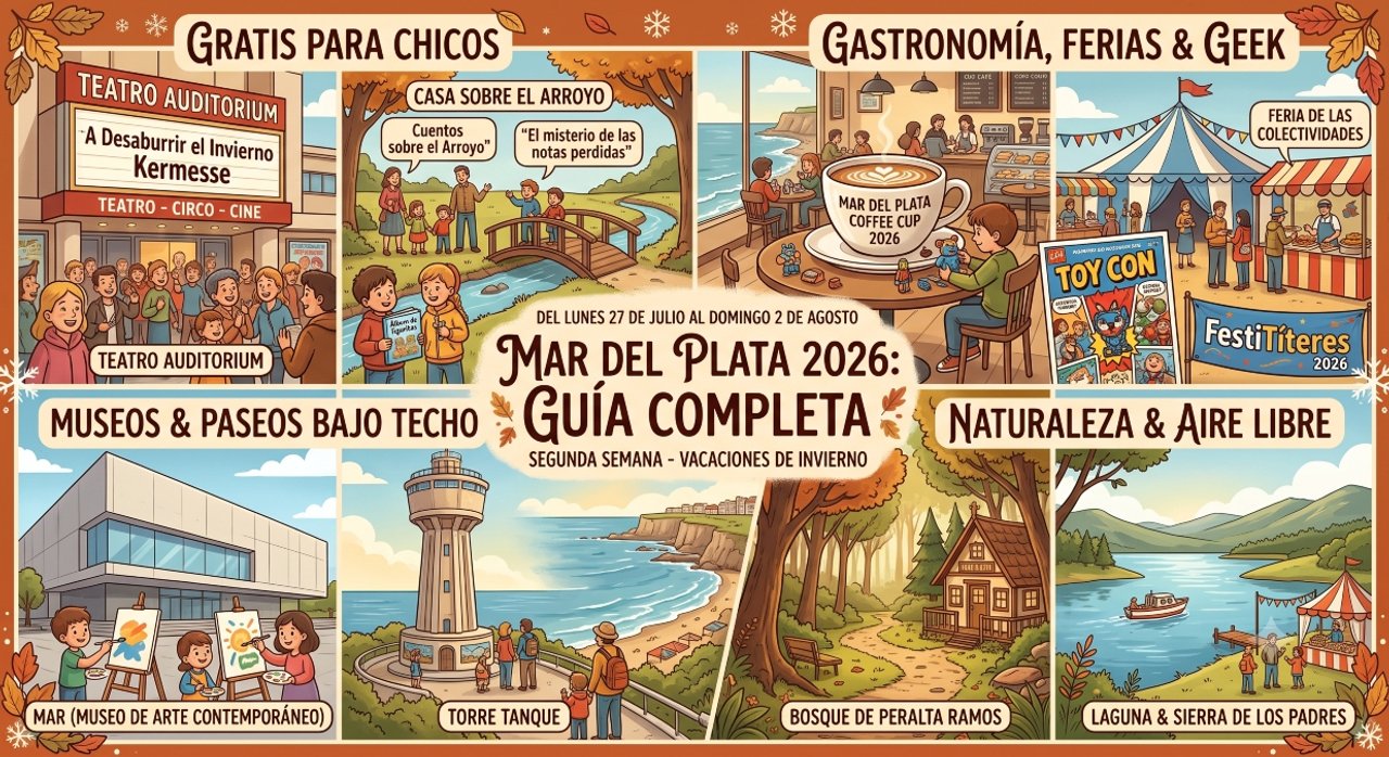 Qué hacer en Mar del Plata en las vacaciones de invierno 2026: guía completa de eventos y paseos