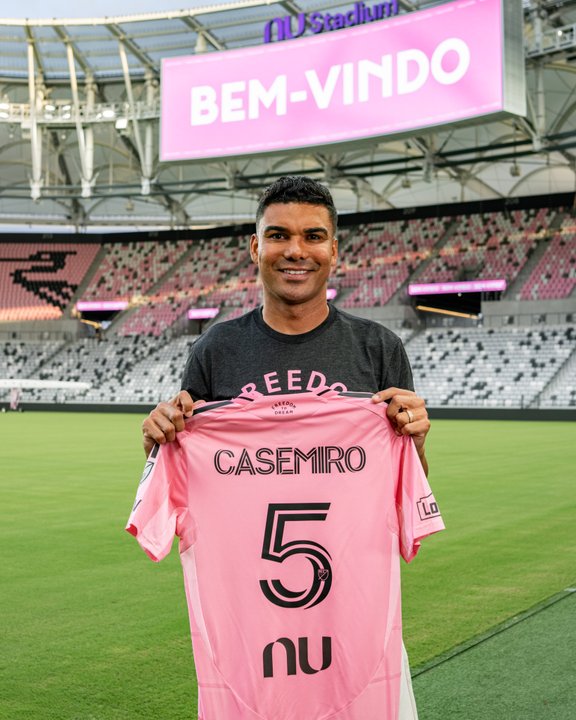 Casemiro fue presentado en el Inter Miami de Lionel Messi