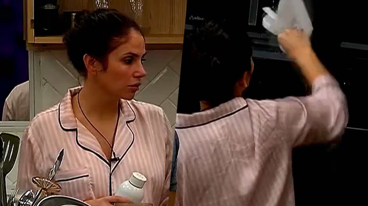 Romina Uhrig en la casa de Gran Hermano durante la edición dorada