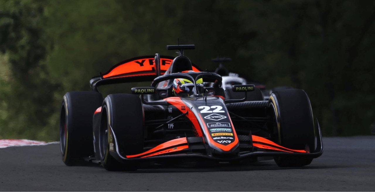 Fórmula 2: Varrone remontó hasta el undécimo lugar, pero no le alcanzó para sumar en la carrera sprint del GP de Hungría